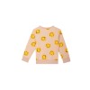 Zandkleurige sweater met smileys - Gabriel light beige